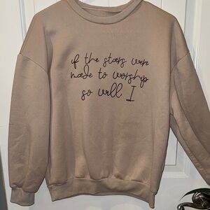 SHEIN Beige Cozy Sweatshirt